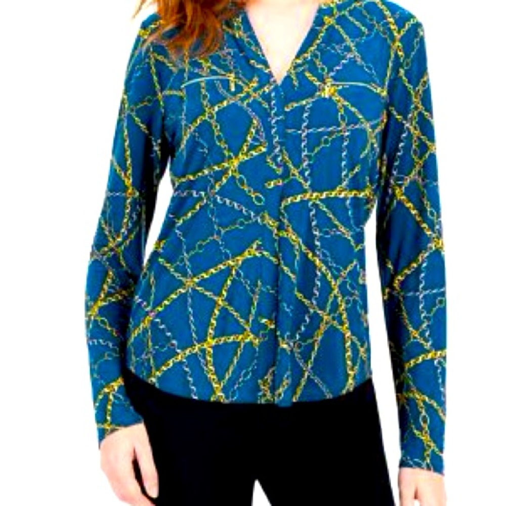 Stylish print add modern appeal to this I.N.C. International Concepts shirt.